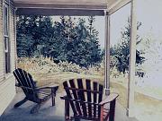 Adirondacks on Monhegan 1976 18x24